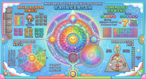 生命数字密码,紫微斗数, 玛雅历法,人类图